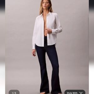 Calvin Klein High Rise Flare Jeans Size 30 Regular
